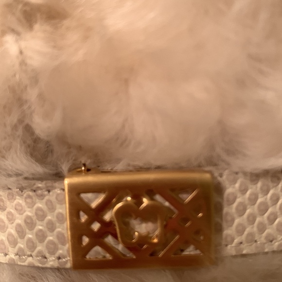 ERIC JAVITS PERSIAN CAP IN OFF WHITE ITALIAN LAMB FUR WITH LOGO BUCKLE PACKABLE - Picture 15 of 15